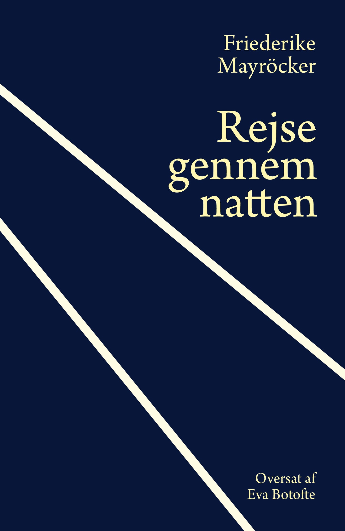 Mayröcker - Rejse gennem natten